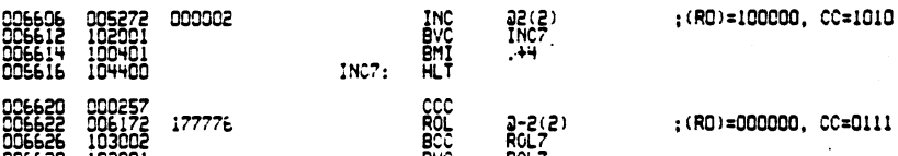 The test code at the faulting address