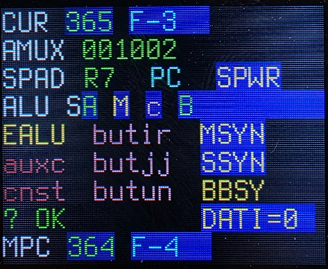 The km11 shows the correct value of the PC's increment after replacing the 7474