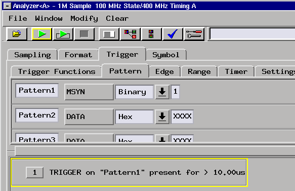 Triggering on MSYN being idle for a long time
