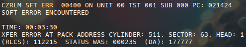 zrlm soft error